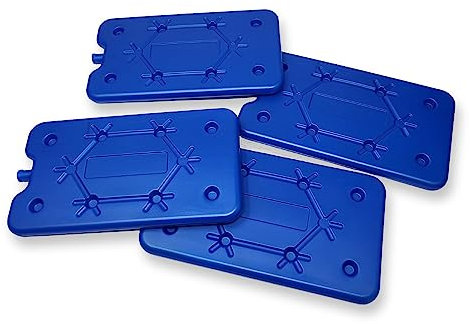 ToCi 4 x Kühlakku je 400 ml – Flache Kühlelemente für Kühltasche & Kühlbox - Dünne Kühlakkus BPA-frei & lebensmittelecht - Wiederverwendbare Kühlpads für Picknick, Reisen & Outdoor
