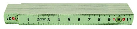 Weiss 212.01 Glasfaser-Gliedermaßstab 1 m