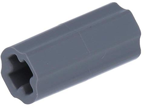 50 x LEGO® Technik, Achsverbinder (glatt mit x Loch + Dunkelgrau