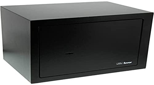 Burg Wächter Möbeltresor mit Schlüssel, inkl. Fachboden, Schwarz, HxBxT: 250 x 350 x 250 mm