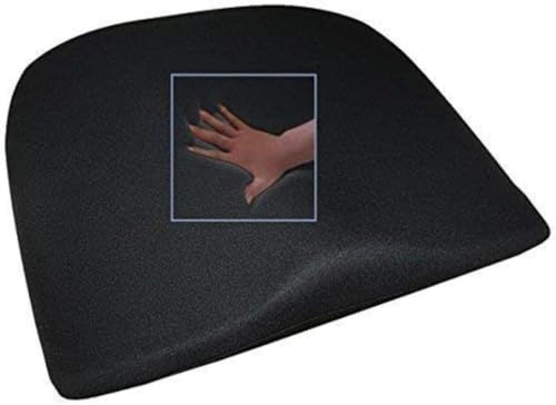Viscoelastisches Keilkissen Sitzkissen viskoelastisch schwarz 41x38x8 cm Memory Schaum Visco / Visko Kissen Rollstuhl Bürosessel Chefsessel Auto LKW Bus Dekubitus Sitzpolster Rücken Sitzauflage Reise