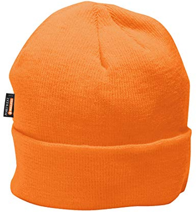 Portwest B013 Insulatex Fodrad Stickad Mössa, Regelbunden, Storlek En, Orange