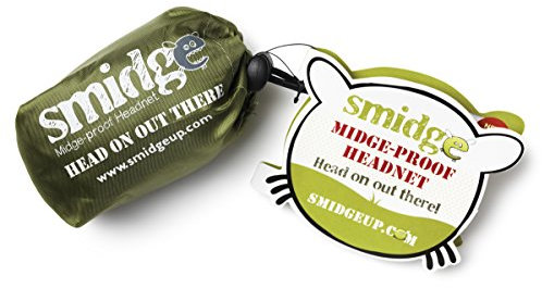 Smidge Midge and Mosquito-Proof Super Lightweight Head Net - Green, One Size