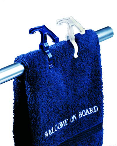 Navyline 10 Stück maritime Wäscheklammern (5x Blau, 5x Weiß) aus Kunststoff zum Befestigen an der Reling