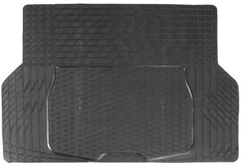 Dino KRAFTPAKET Kofferraummatte universal zuschneidbare Gummimatte Antirutschmatte universeller Kofferraumschutz schwarz, 140 x 108 cm