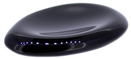Budawi® Schwarzer Obsidian Daumenstein | Edelstein Handschmeichler