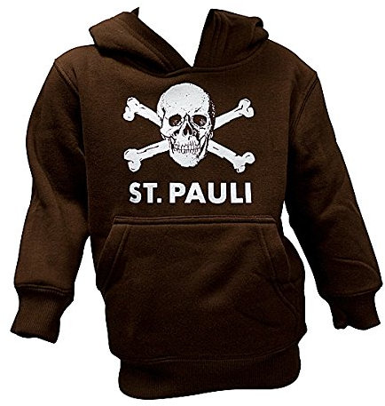 St. Pauli Skull Kids Hoodie brown Size:128 (EU)