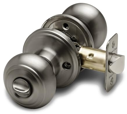 Copper Creek CK2030AN Colonial Privacy Door Knob, Antique Nickel