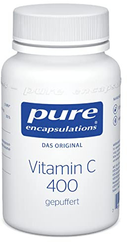 Pure Encapsulations Vitamin C gepuffert (400mg) | Für ein starkes Immunsystem | 90 magenschonende Kapseln (3 Monate) | Schutz vor oxidativem Stress, Unterstützung der Kollagensynthese (Haut)