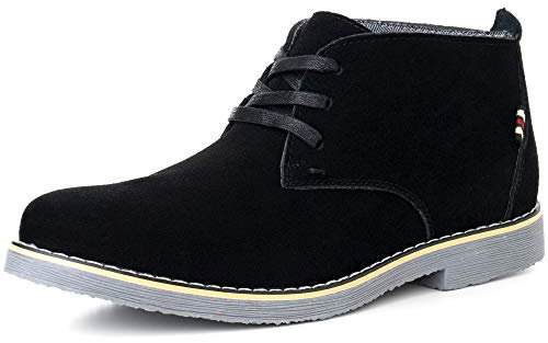 alpine swiss Beck Botas Chukka De Ante Genuino Para Hombre Negro 13 M EE. UU.