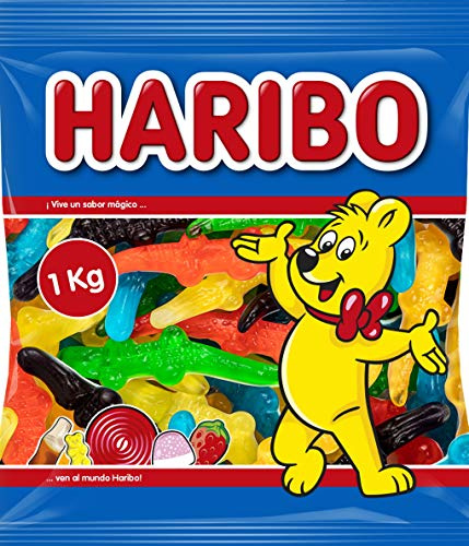 Haribo Lagartones Super Caramelos de Goma - 1000 gr
