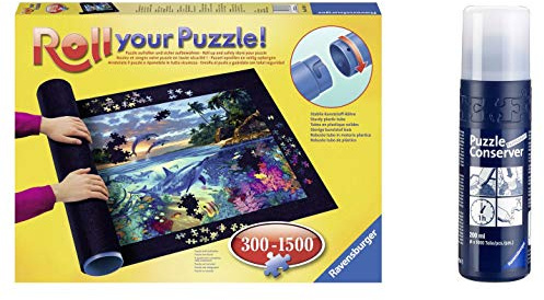 Outletdelocio Pack Puzzle Roll 1500 Piezas. Tapete Universal para Transportar/Guardar Puzzles + Pegamento/Conserver