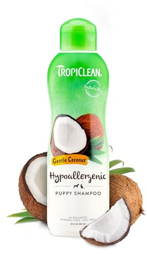 TropiClean TRGNSH12Z Sanftes Kokosnuss Welpen Shampoo, 355 ml