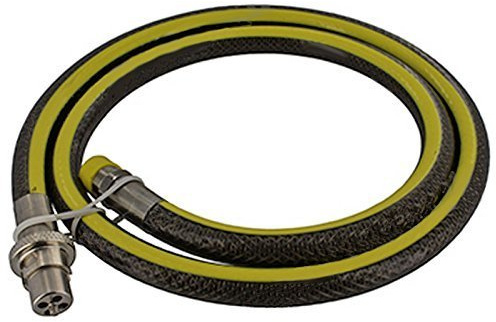 SPARES2GO Universal Oven Cooker Gas Supply Hose Pipe (5ft / 1.5m, 1/2 inch, Straight Bayonet, BS EN14800 CE)