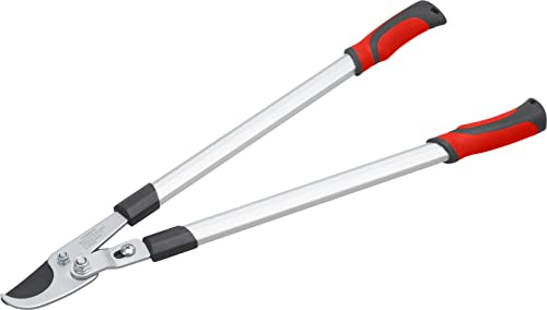 Meister 9769500 Sécateur avec lame de dérivation – Poignées 2K – Revêtement antiadhésif – Convient pour bois tendre et bois frais/sécateur/sécateur/sécateur à arbustes/coupe-branches / 9769500