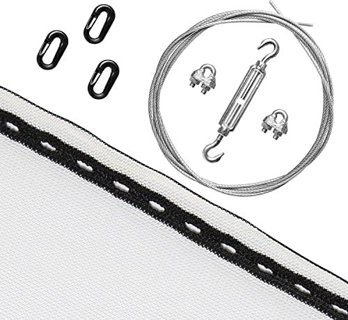 by Beier Germany Pfeilfangnetz Set Weiß: 3 Meter 2,70 Meter hoch