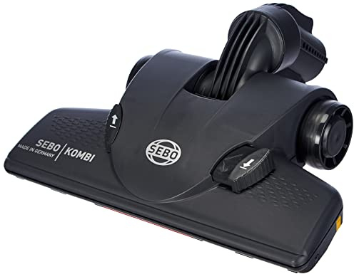 Sebo 7260GS Kombibodendüse für Sebo Felix, Airbelt K, Airbelt D und Airbelt C mit wendigem Dreh-Kipp-Gelenk, grau/schwarz