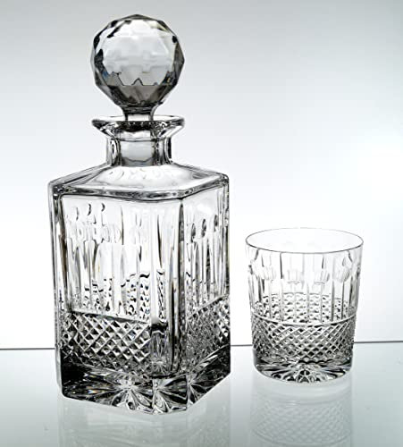 Set di 6 bicchieri da whisky + caraffa in cristallo whisky, caraffa in cristallo al piombo