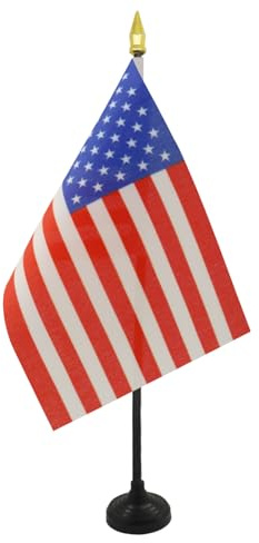 AZ FLAG Bordsflagga USA 15x10 cm Amerikansk 100D Polyester Plastfot
