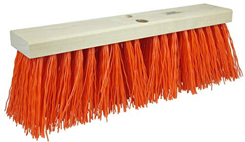 Weiler 42055 24 Street Broom, 5-1/4 Trim Length, Orange Polypropylene Fill, Made in The USA