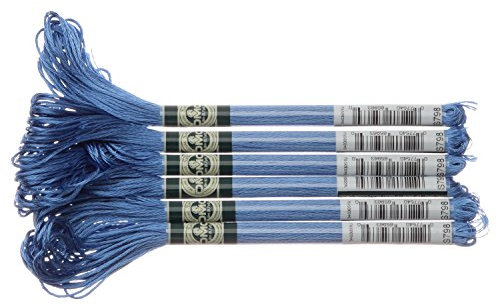 DMC 1008F-S0798 Sticktwist, S0798 blå, 8 m