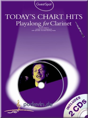 Wise Publications: Klarinette - Today's Chart Hits - Notenbuch und CD