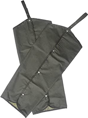 Walker & Hawkes - Unisex Wax Chaps Studded Trousers 100% Cotton - Olive - One-Size