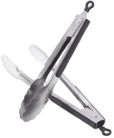 Judge Kitchen Stainless Steel Satin Tongs, 30cm, Soft Grip Handle, Dishwasher Safe - 1 Year Guarantee
