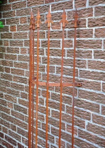 KUHEIGA Rankhilfe halbrund Fallrohrverkleidung 10mm VOLLEISEN Höhe: 180cm, Rost