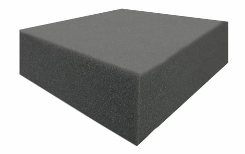 - Akustikpur - Akustikschaumstoff Glatt platten Anthrazit/Schwarz Schallschutz,Dämmung, ca. 200cm x 100cm x 9cm