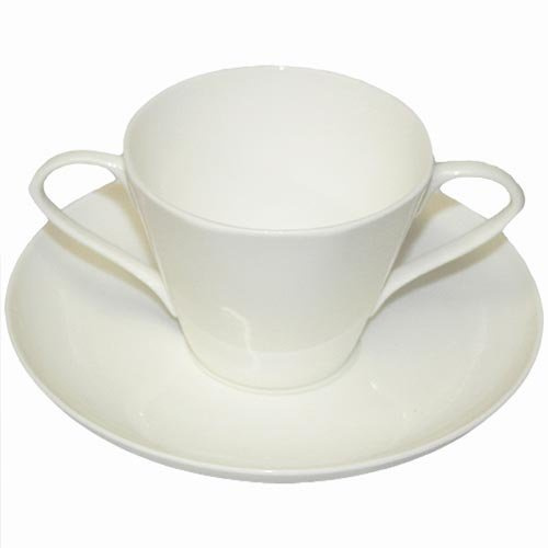 Easy to Hold Bone China Cup and Saucer Healthcare