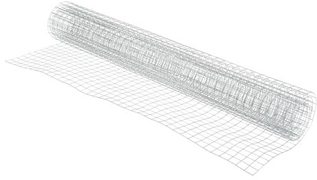 efco Drahtgitter verzinkt 13x13 mm/50x100 cm/ ~0,65 mm Silbergrau