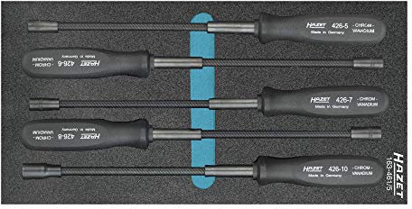 Hazet Flexible Steckschlüssel-Satz, Außen-Sechskant Profil, 1 Stück, 163-461/5