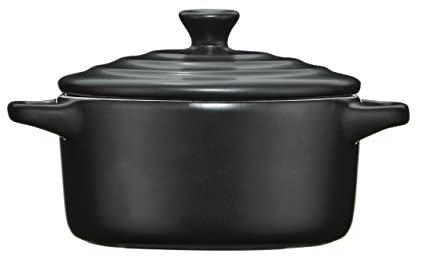 Premier Housewares OvenLove Casserole Dish with Lid - 10 cm, Black
