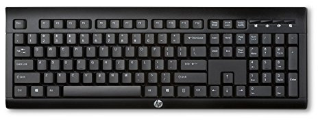 HP Wireless K2500 Keyboard- Tastiera tedesca, Nero