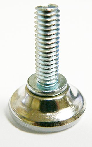 Oajen Leveling Glide, Pack of 16, 1-1/8 Base, 1/4 - 20 x 1 Thread, Leveler, Leveling Foot