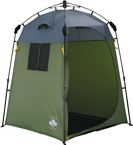 Lumaland Premium Duschzelt | Toilettenzelt für Indoor & Outdoor | Mobiles Umkleidezelt & Lagerzelt | Zelt für Tierfotografie | Ideal zum Campen, Festival & zum Angeln | Wasserdicht & Windfest