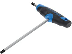 GEDORE Winkelschraubendreher für Innensechskant-Schrauben, 2K-T-Griff und Kugelkopf, SW 7 mm, Länge 213 mm, DT 2142 7