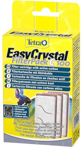 Tetra EasyCrystal Filter 100, 3 Stück | Filtermaterial für EasyCrystal Filter 100