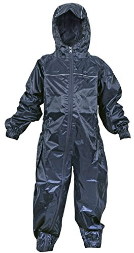 DRY KIDS Waterproof Rainsuit Navy 11/12yrs