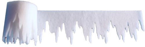 pemmiproducts Eiszapfen aus Schneevlies 400 x 30 cm, ca. 3mm dick, 4 Stück, Gesamtlänge: 16 m (EUR 2,47/m),Dekoschnee
