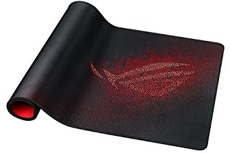 ASUS ROG Sheath Gaming Mouse Pad – 35.4” x 17.3, Extra-Large Surface, Pixel-Precise Tracking, Anti-Fray Stitched Edges, Non-Slip Base - Black/Red