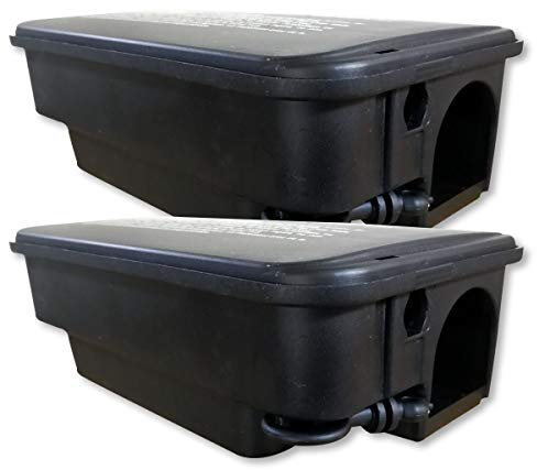 Pest Expert - Robuste scatole per ratti, da esterno (Confezione da 2).