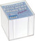 Brunnen König und Ebhardt König & Ebhardt 860101099 Zettelbox (transparente Knststoffbox, 9,5 x 9,5 x 9,5 cm, 700 Blatt) weiß