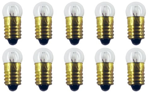 CEC Industries #52 Bulbs, 14.4 V, 1.44 W, E10 Base, G-3.5 shape (Box of 10)