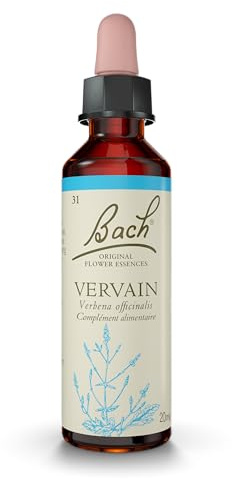 FLEURS DE BACH ORIGINAL - Vervain No 31 - Pour plus de modération - Aide à être plus tempéré dans ses interactions - Élixir floral naturel pour le bien-être émotionnel - Compte-Gouttes 20ml - Vegan