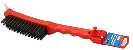 Hilka 67903305 Pro Craft Five Row Wire Brush and Scraper