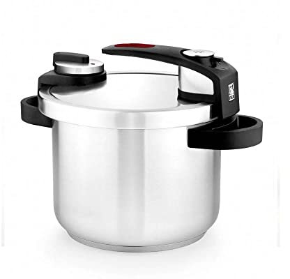 BRA Tekna | Olla a presión rápida de fácil 4 litros, Fabricada en Acero Inoxidable 18/10, con 2 programas de cocción y Sistema de Bloqueo de Apertura, Apta para Todo Tipo de cocinas, Gris, 22 cm
