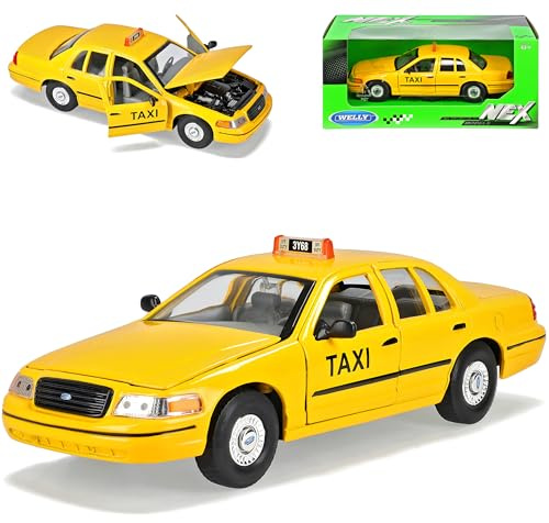 Welly Ford Crown Victoria Taxi New York Gelb 1/24 Modellauto Modell Auto