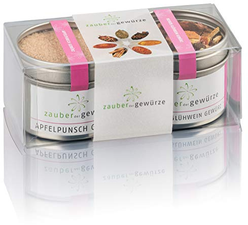 Zauber der Gewürze Das Winterzauber Gewürze Geschenkset | Gewürze Set mit 2 winterlichen Gewürzen in Premiumqualität, als Geschenk für Frauen & Männer, 140 g